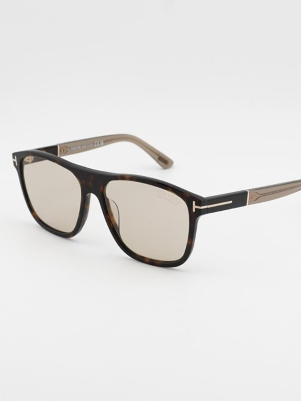 Tom Ford Frances FT1081 52E Sunglasses Havana Square Frame, Brown Lenses